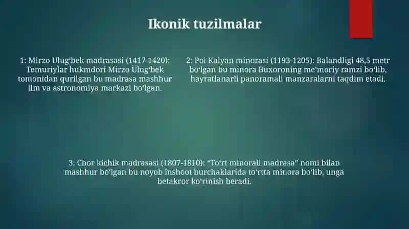 Qiziriq Tumanidagi Tarixiy Obidalar Haqida MaʼLumot 4