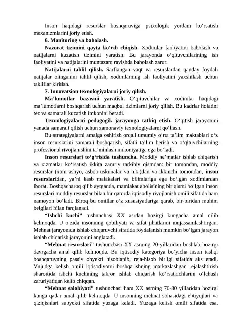 INSON RESURSLARINI BOSHQARISH STRATEGIYASI 4
