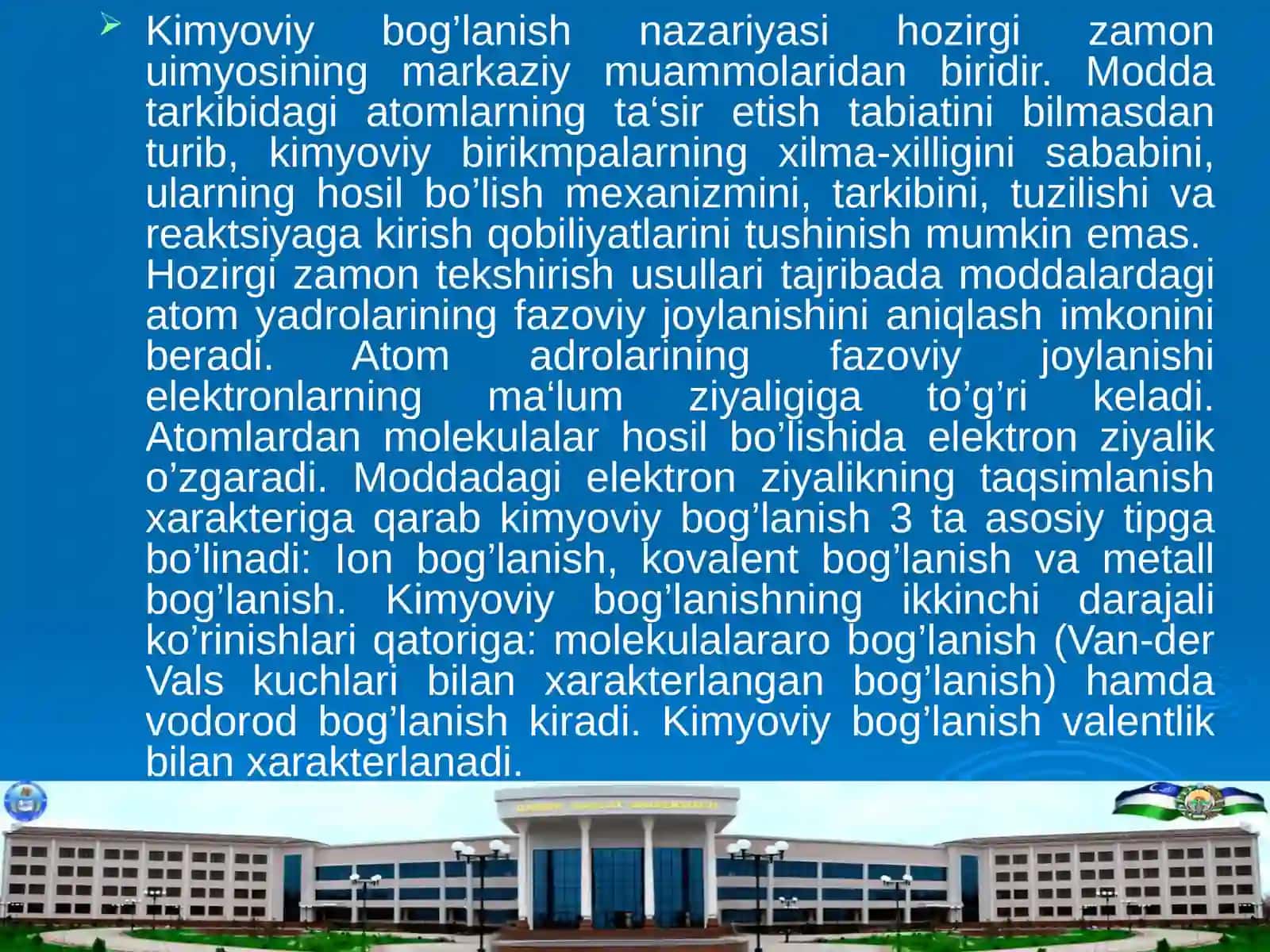 Kimyo muhandisligi ta’lim yo’nalishi 4