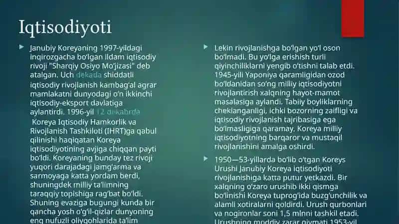 Zamonaviy koreyani o'rganish 4