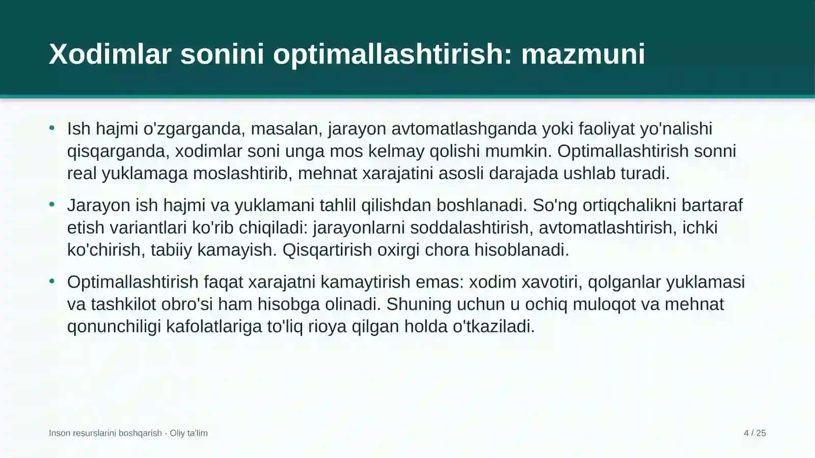 oziq ovqat sanoatida xodimlar sonini optimallashtirish 8293 4