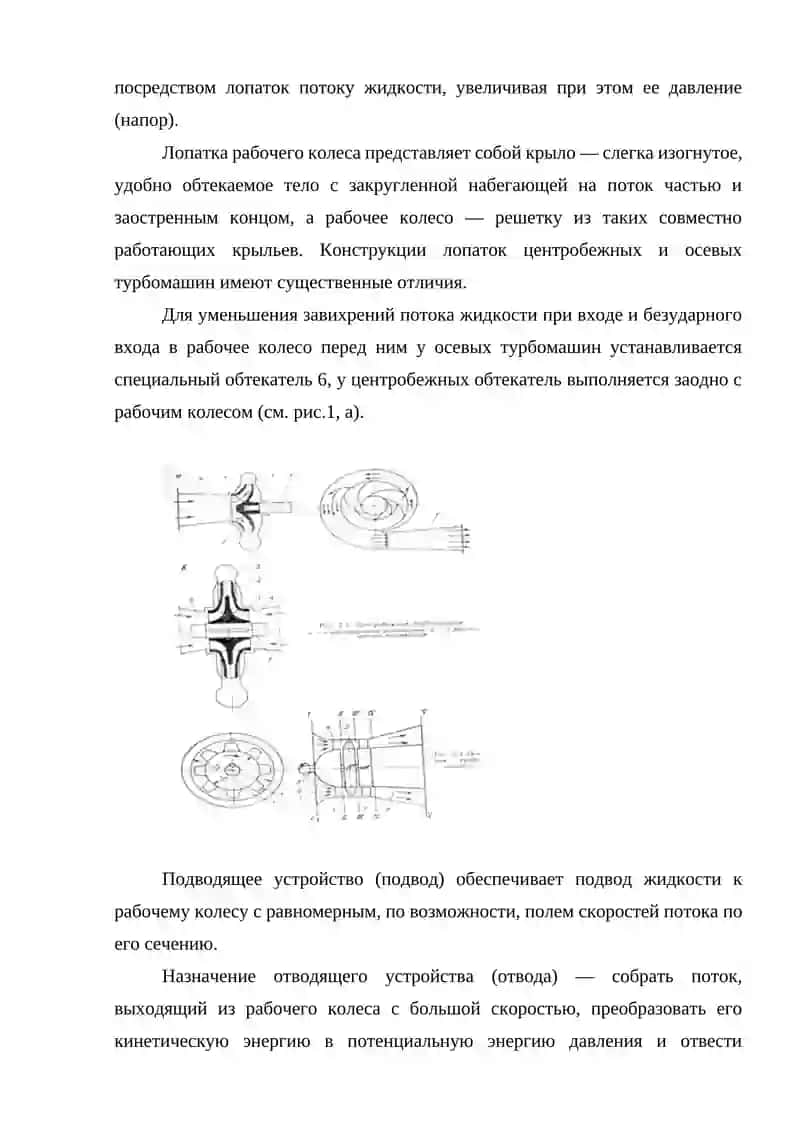Теоретические и дейсвительные характеристики турбомашины 4
