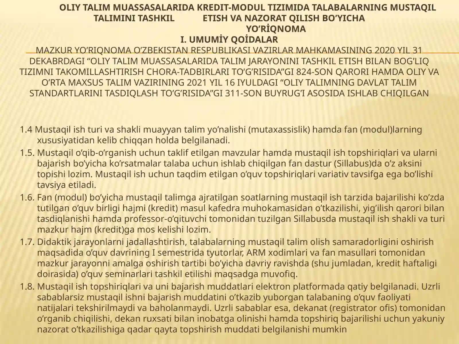 Mustaqil o'quv materiallari tayyorlash 4