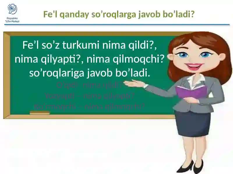 Fe’l so’z turkumi 3-sinf ona tili 4