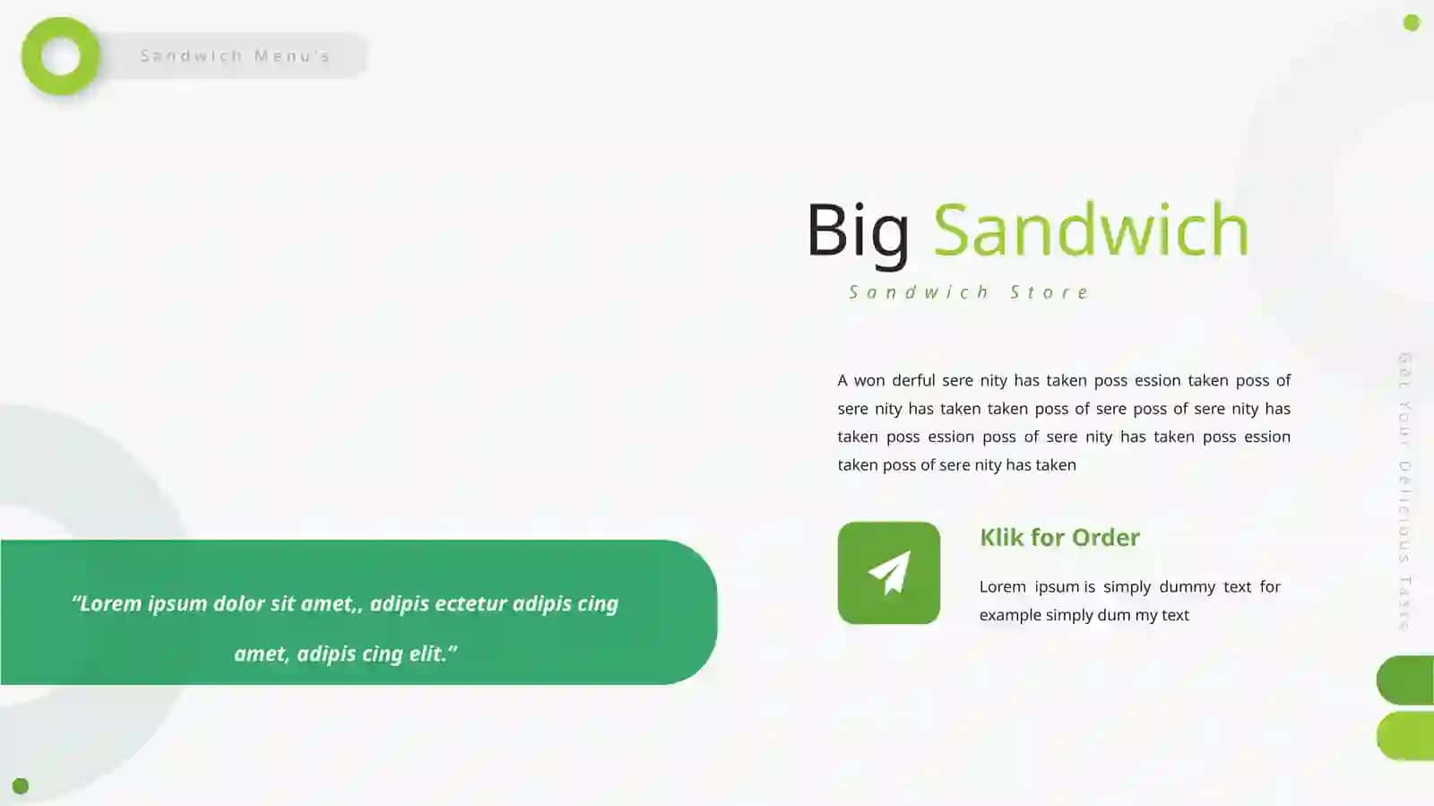 Sandwich Menu’s 4