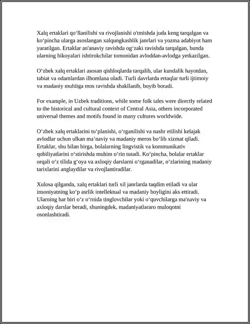 XALQ ERTAKLARI TASNIFI 4