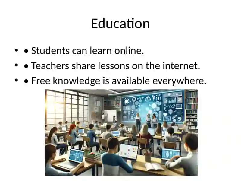 Presentation on "The Role of Internet in Our Life" 4