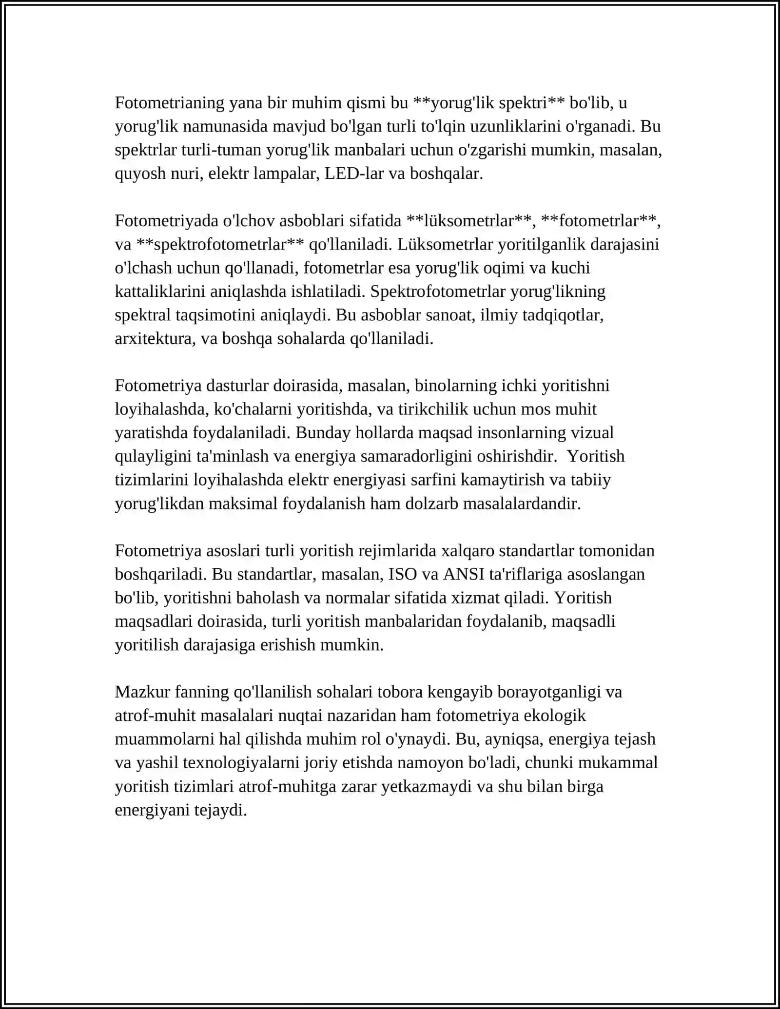 FOTOMETRIYA ASOSLARI. REFRAKTOMETRIYA 4