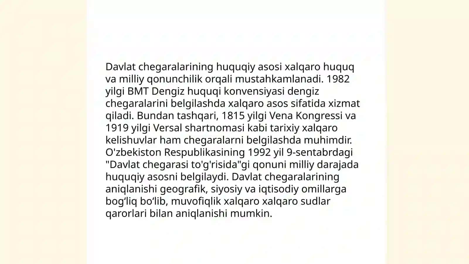 Chegaralarni belgilash tarixi 4
