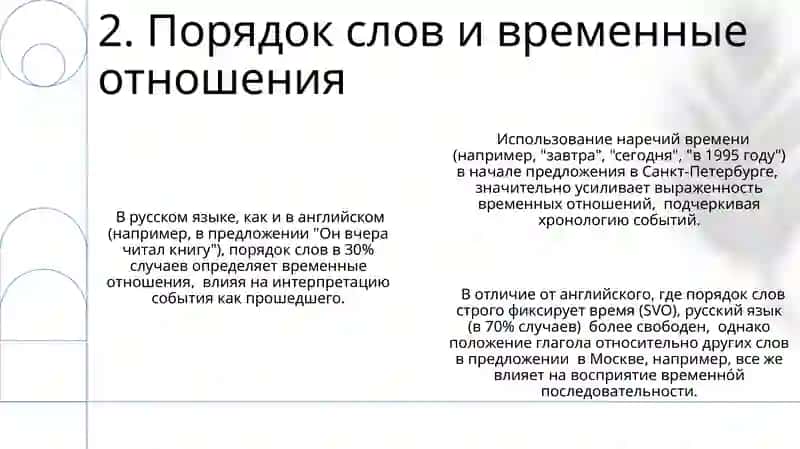 Скелет туловища выражение временных отношений в простом предложении 4