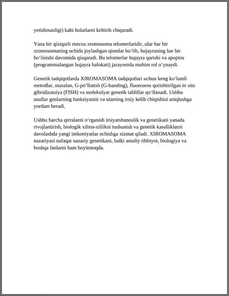 IRSIYATNING XIROMASOMA NAZARIYASI 4