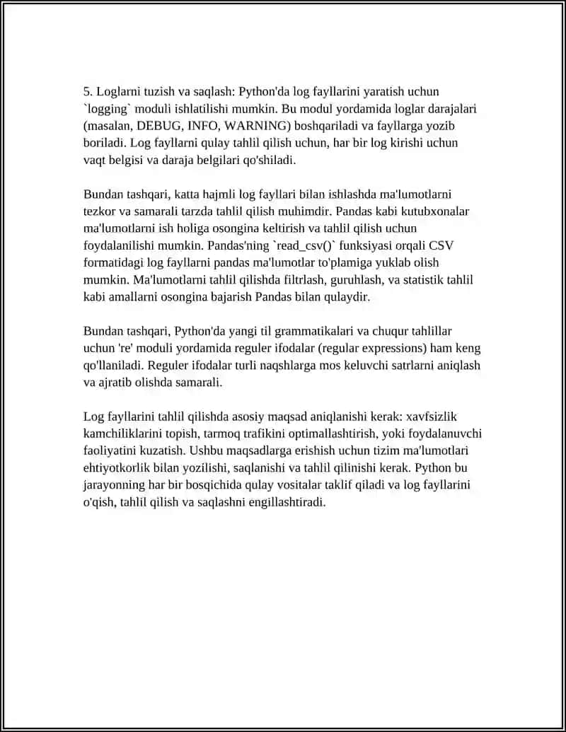 PYTHON’DA NAT MATNLI LOGLARINI TAHLIL QILISH 4