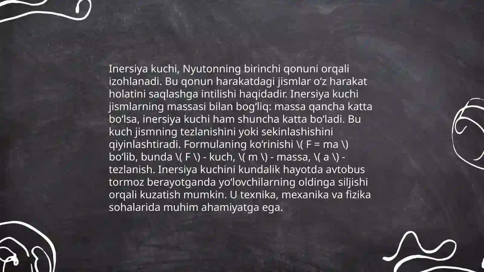Noinersial sanoq tizimlari 4