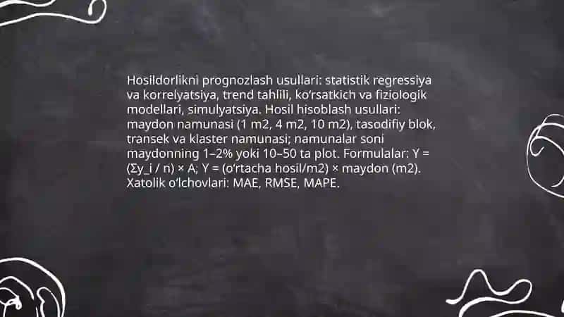 Fermalarni hisoblash usullari 4