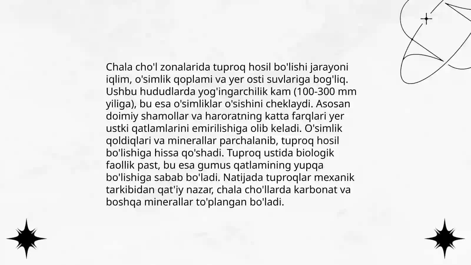 Chala cho'llar zonasining tuproqlari 4