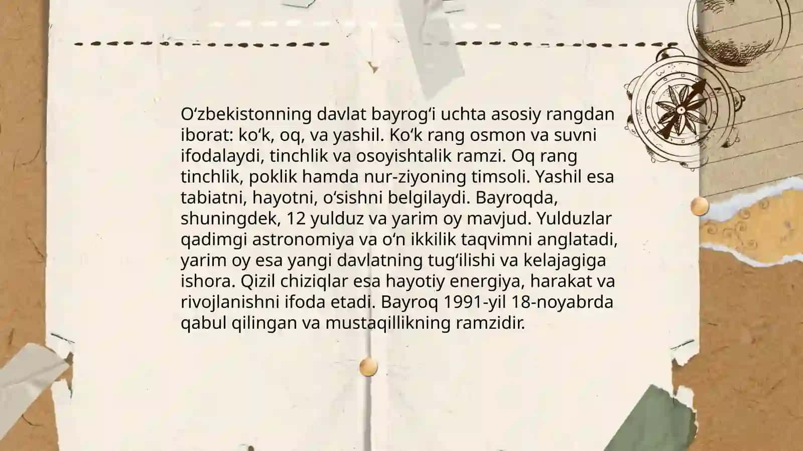O'zbekiston Respublikasi bayrogʻi tarixi 4