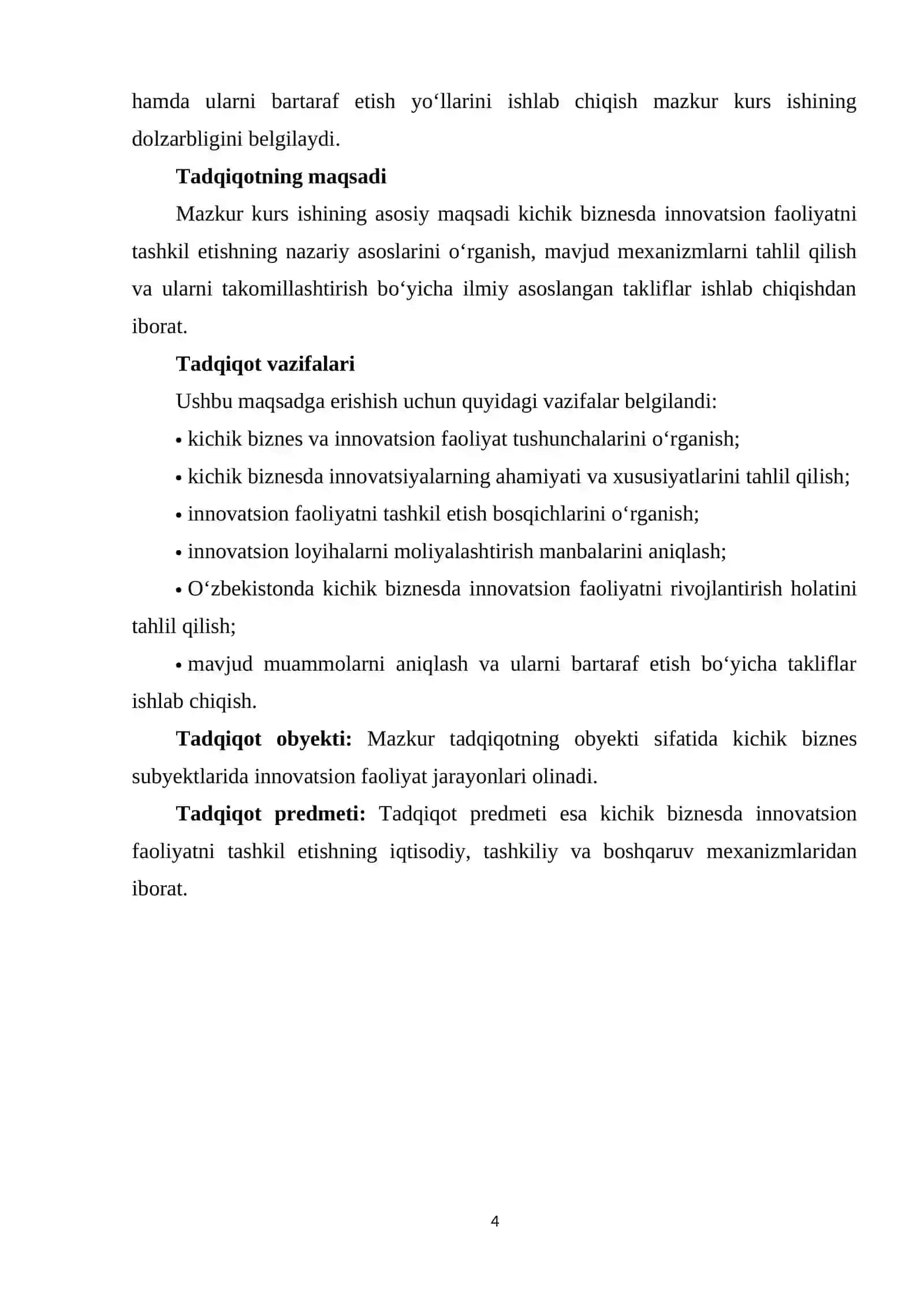 INNOVASTION IQTISODIYOT 4