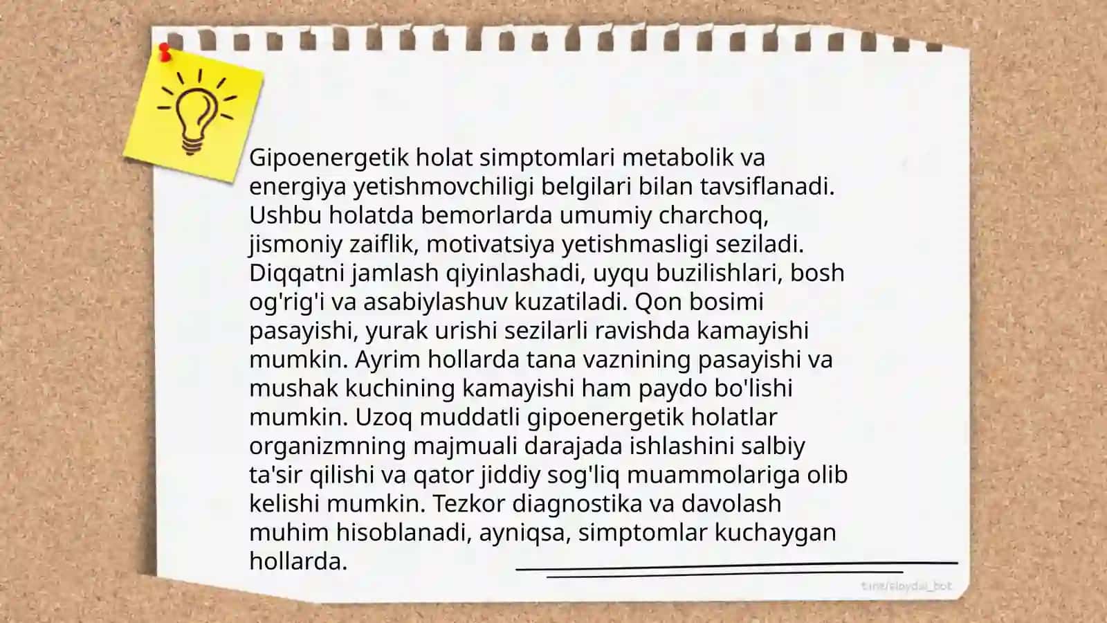 Gipoenergetik holatlar 4