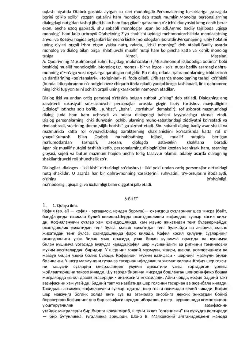 Badiiy adabiyotning vazifasi 4