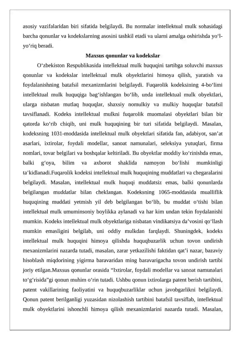 Intellektual mulk sohasida vakolatli tashkilotlar faoliyati 4