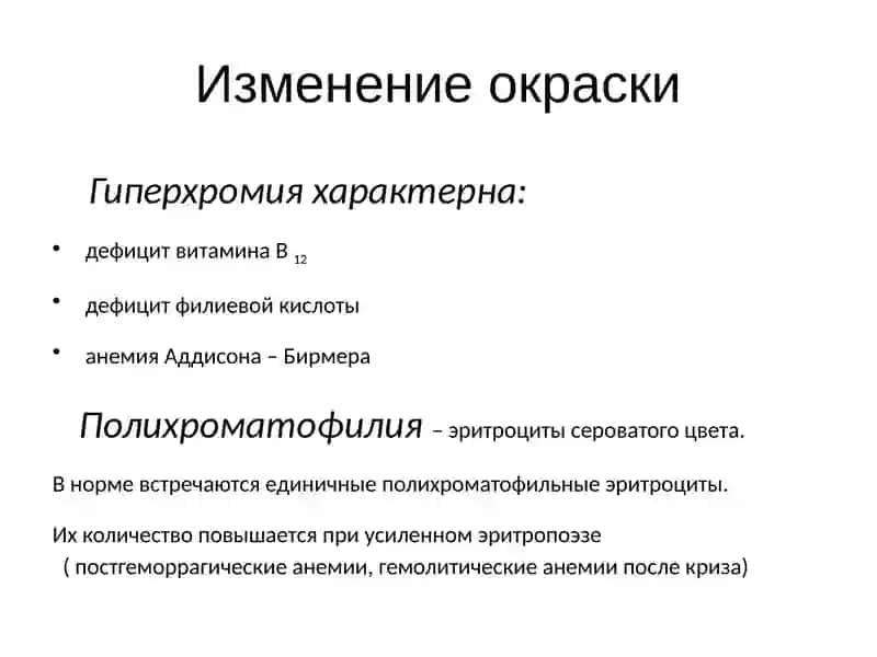 Интерпретация общего анализа крови 4