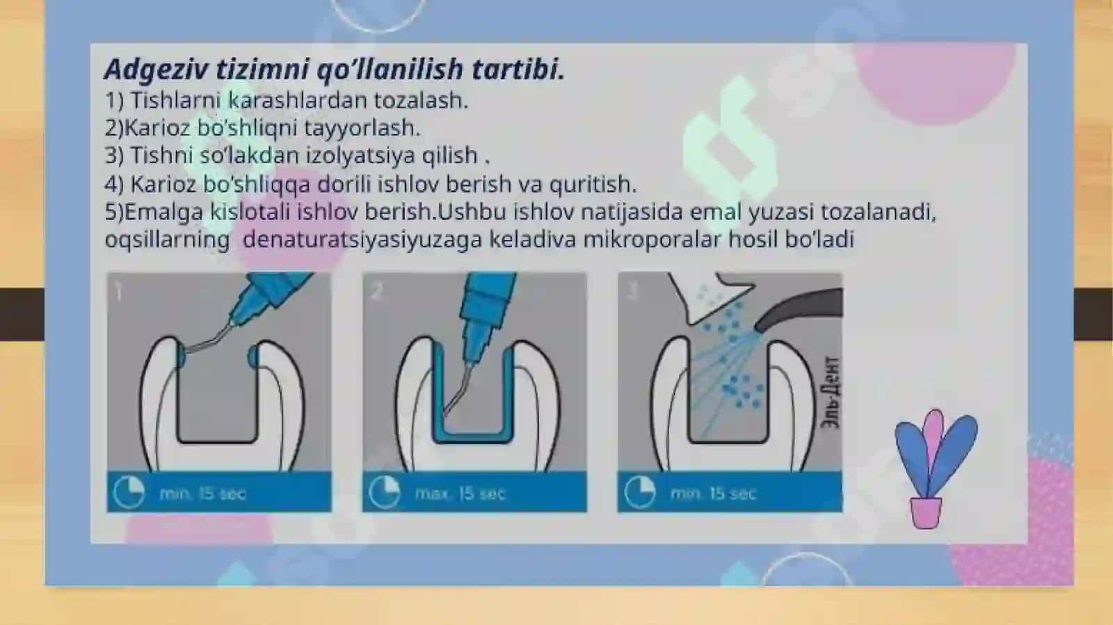 Stomatologiyada kimyoviy qotuvchi plombalar 4