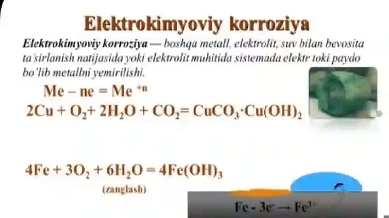 Metal korroziyasi va uni oldini olish. 4