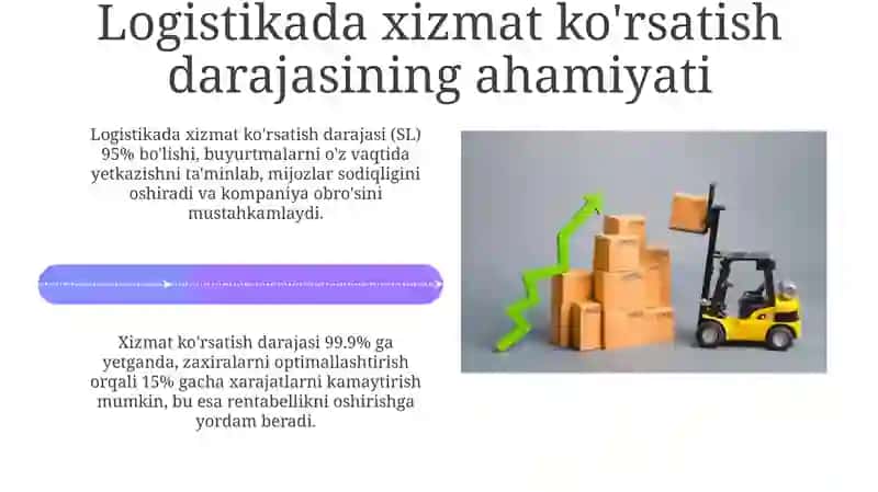Logistikadaxizmatko‘rsatishdarajasi 4