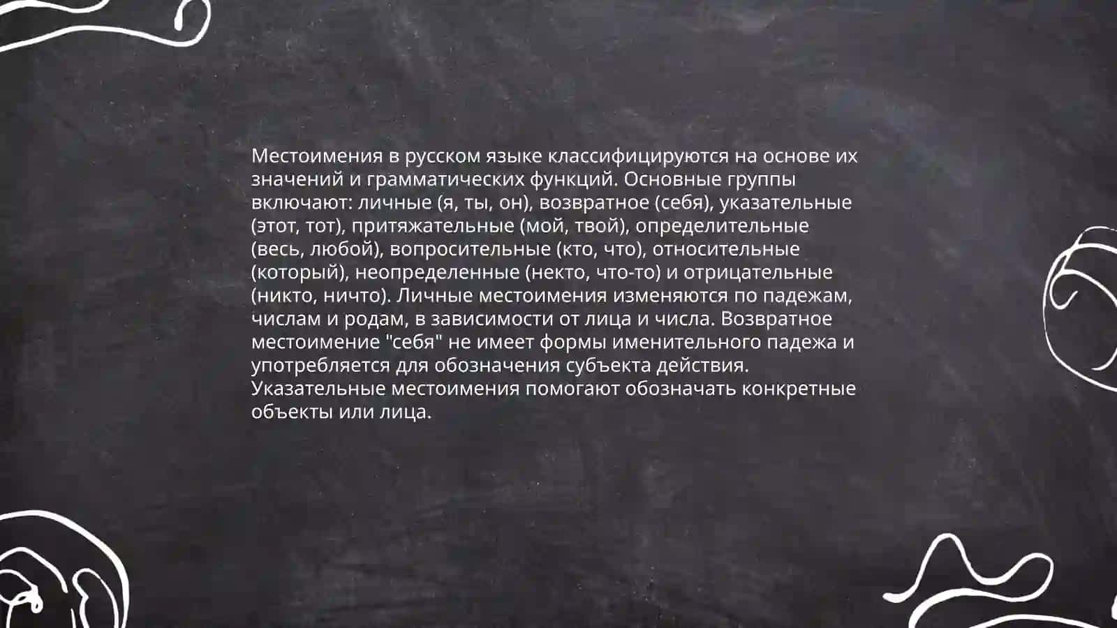 Определение местоимений в русском языке 4