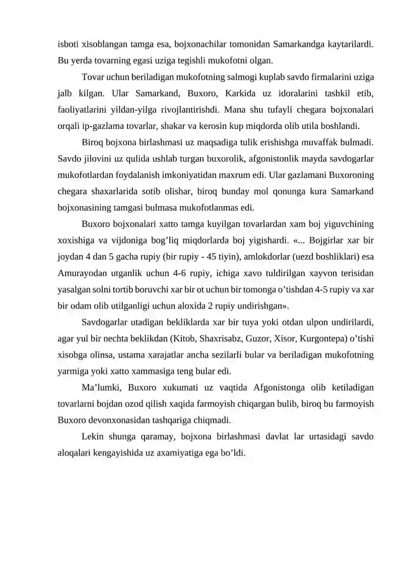 O'ZBERKISTON RESPUBLIKASINING BOJXONA ISHINING XOZIRGI HOLATI 4