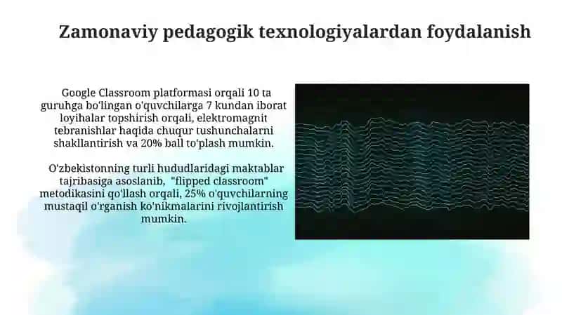 elektromagnittebranishlar mavzusinio'qitishmetodikasi 4