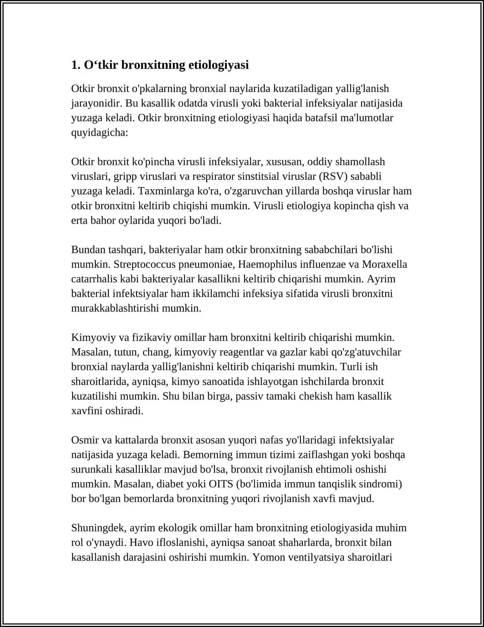 Otkir va Surunkali Bronxitlar 4