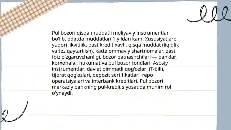 Moliyaviy bozorlar va ularning turlari 4