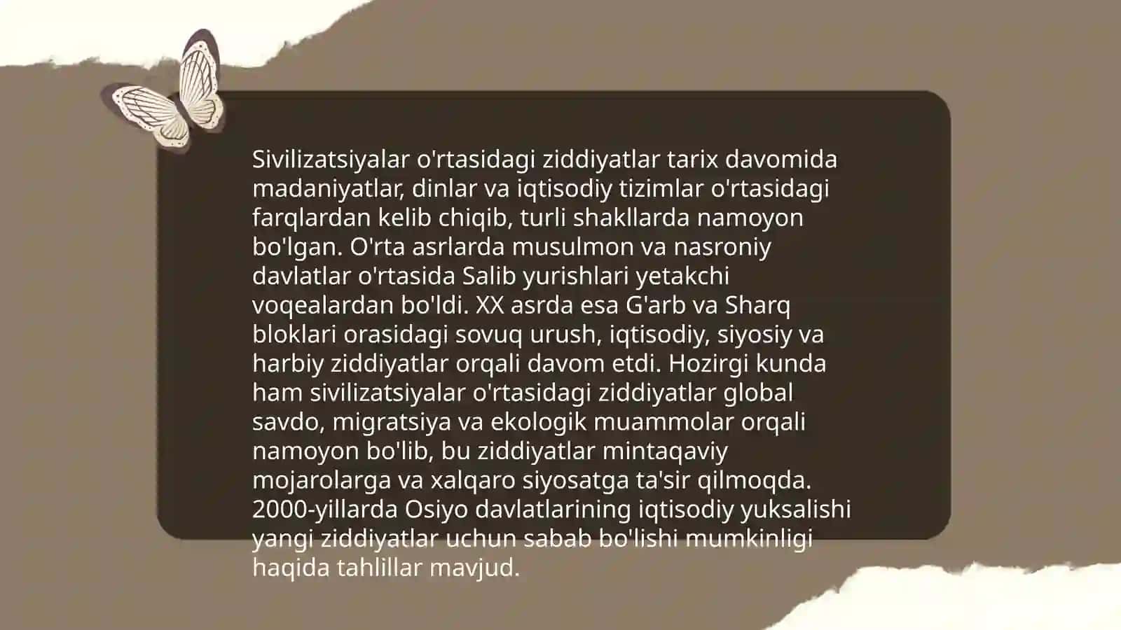 S.Xantington "Sivilizatsiyalar tuqnashuvi" 4
