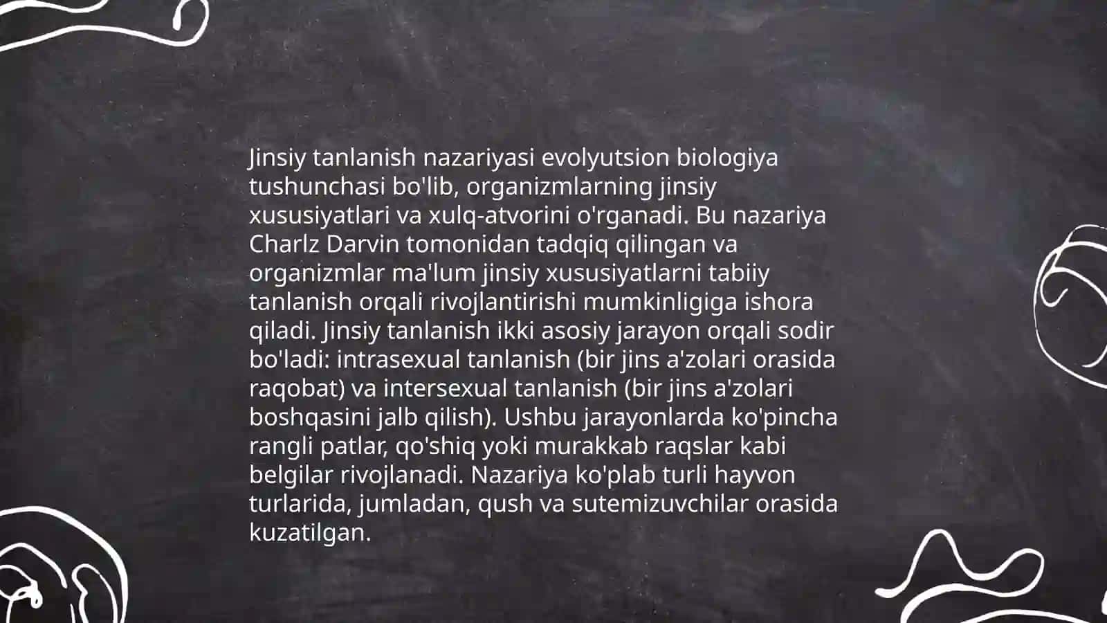 Tabiiy va jinsiy tanlanish nazariyalari 4