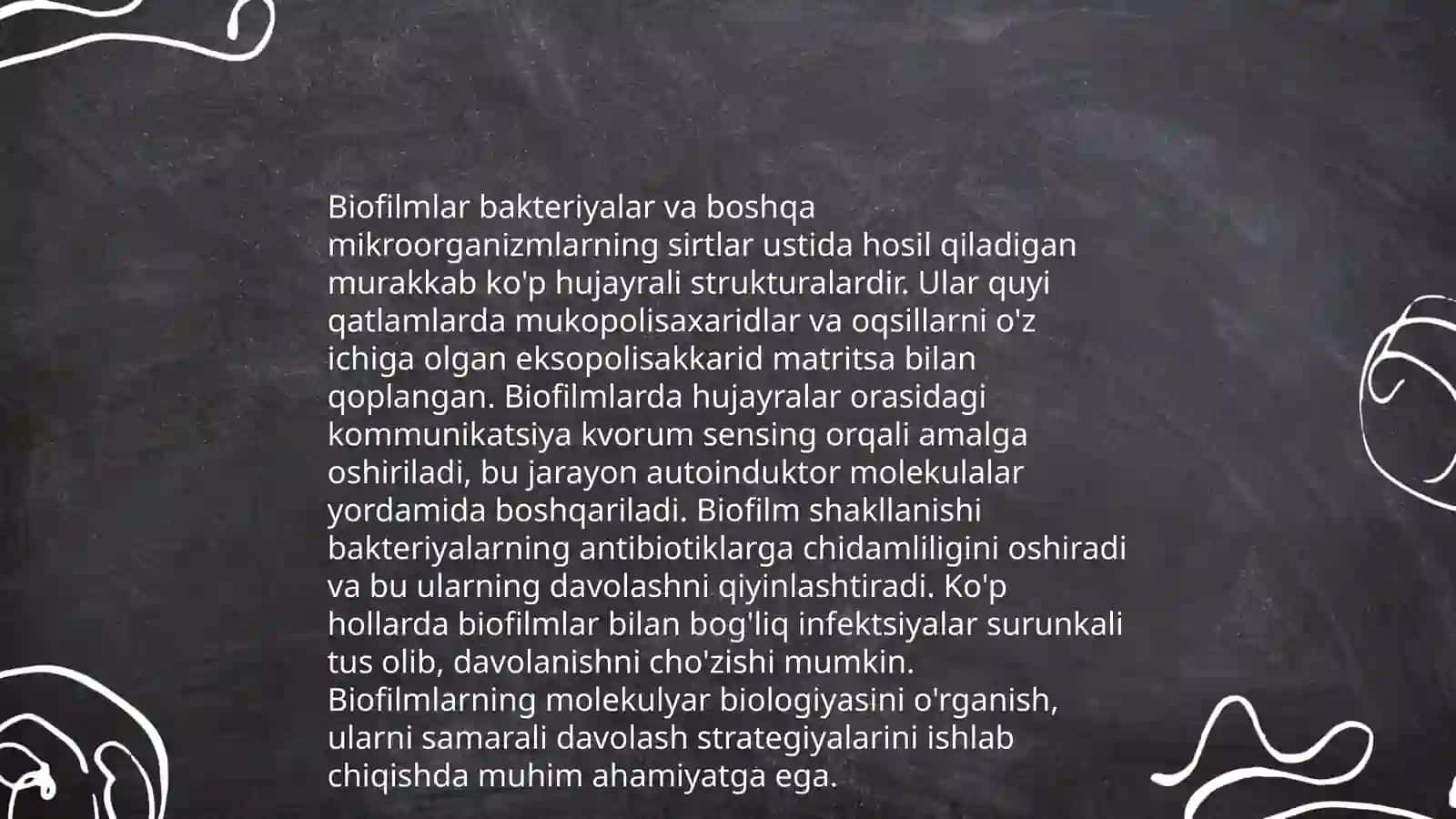 Bakteriyalarning bioplenkasi 4