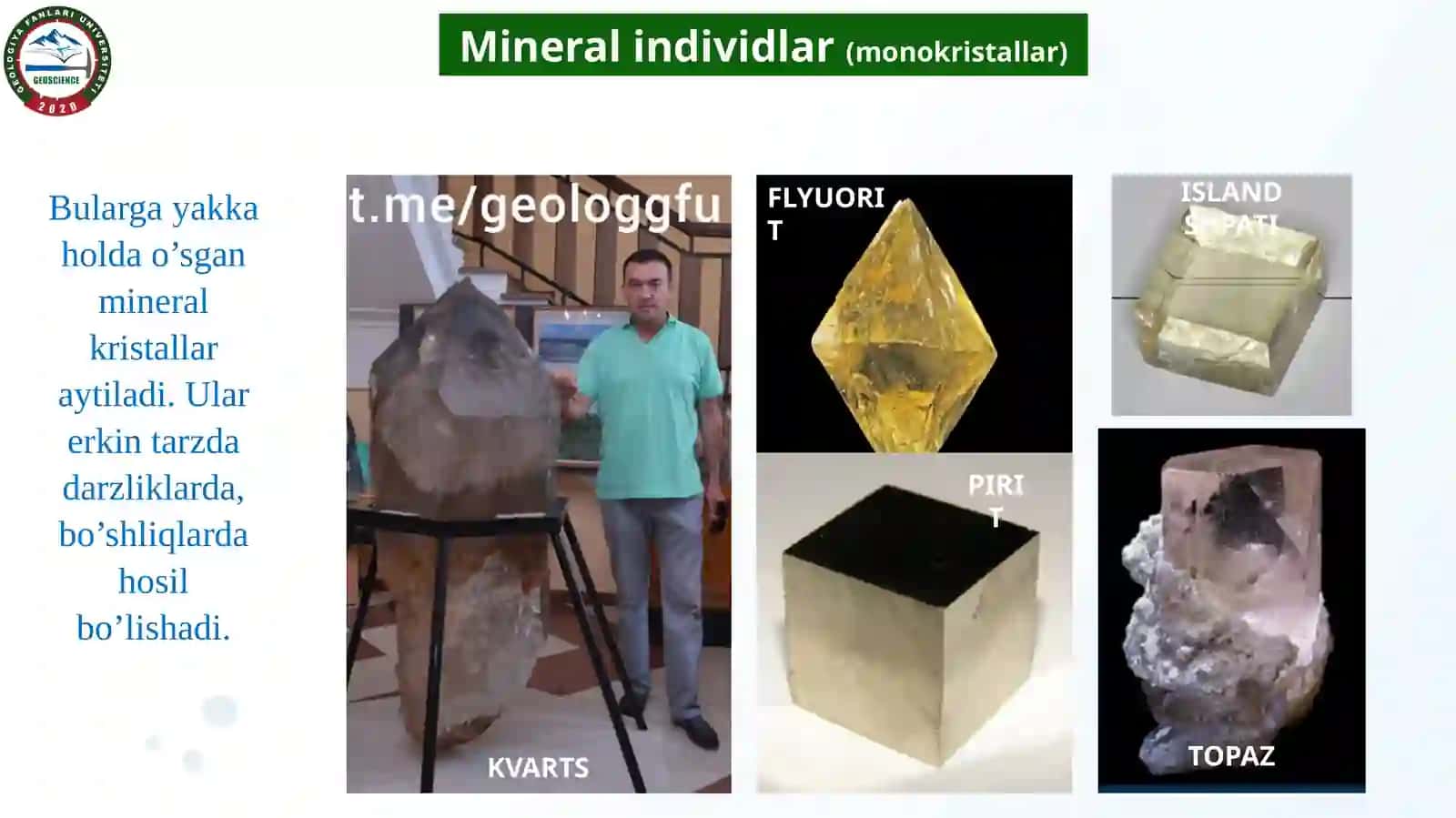 MINERALOGIYA VA KRISTALLOGRAFIYA 4