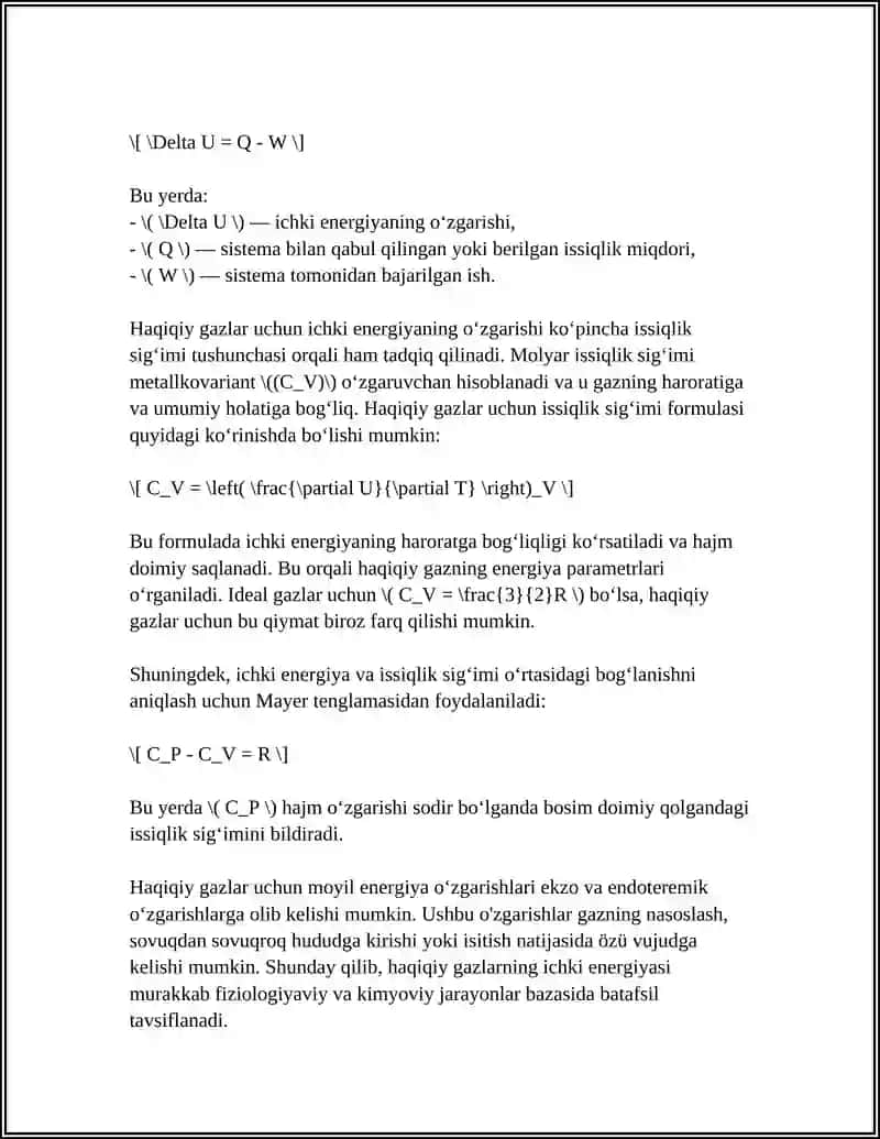 REAL GAZNING ICHKI ENERGIYASI 4