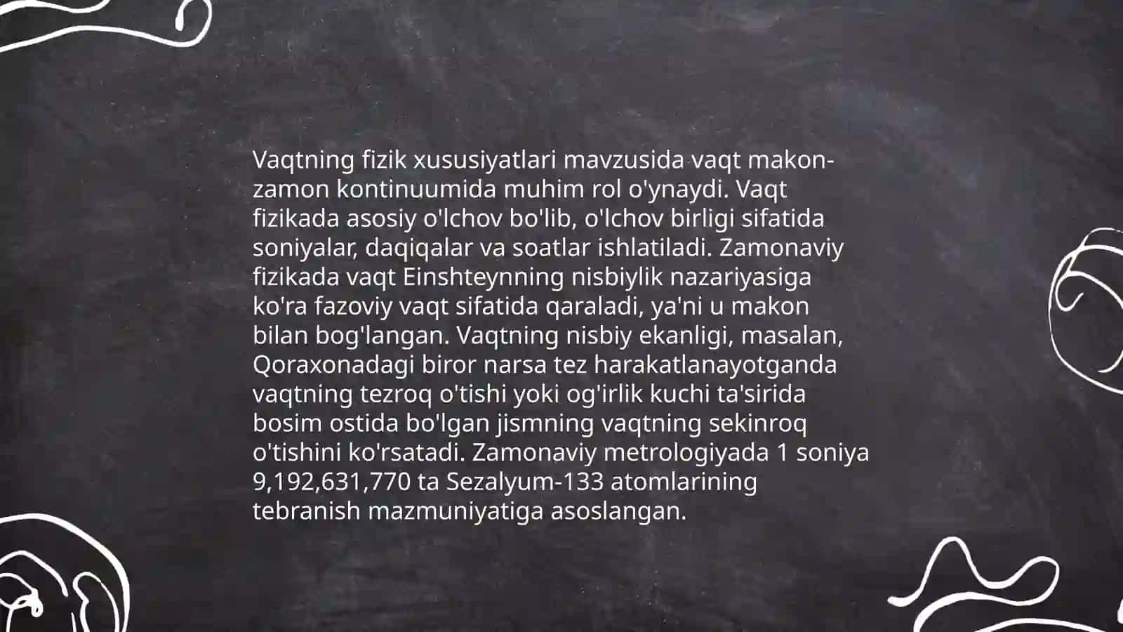 Vaqt va uning oʻziga xos xususiyatlari 4