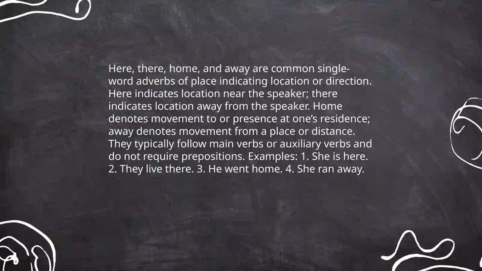 Adverbs of place 4