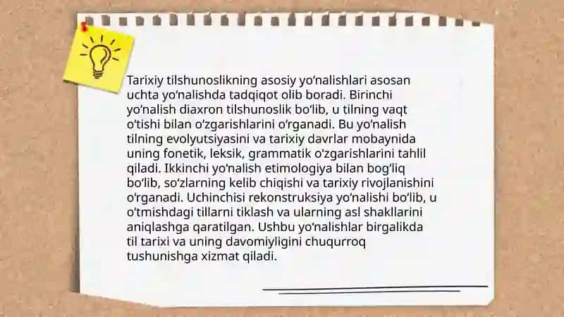 Tilshunoslik masalalari oʻrganishda tarixning ahamiyati 4