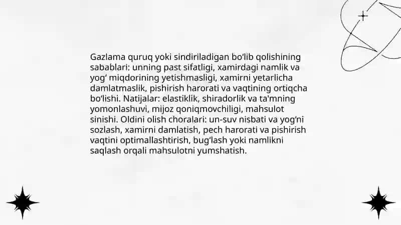 Gazlama ishlab chiqarishdagi nuqsonlar 4