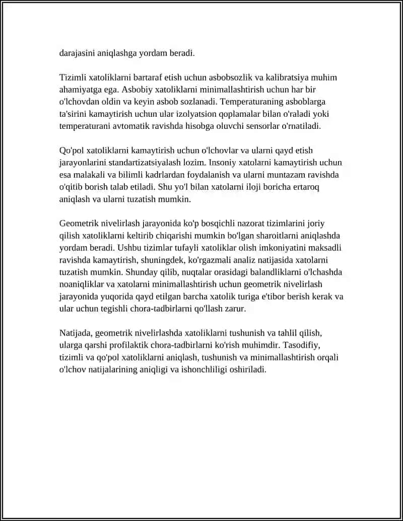 GEOMETRIK NIVELIRLASHDAGI XATOLIK 4