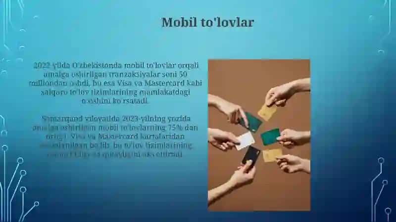Visa va Mastercard xalqaro to'lov kartalari 4