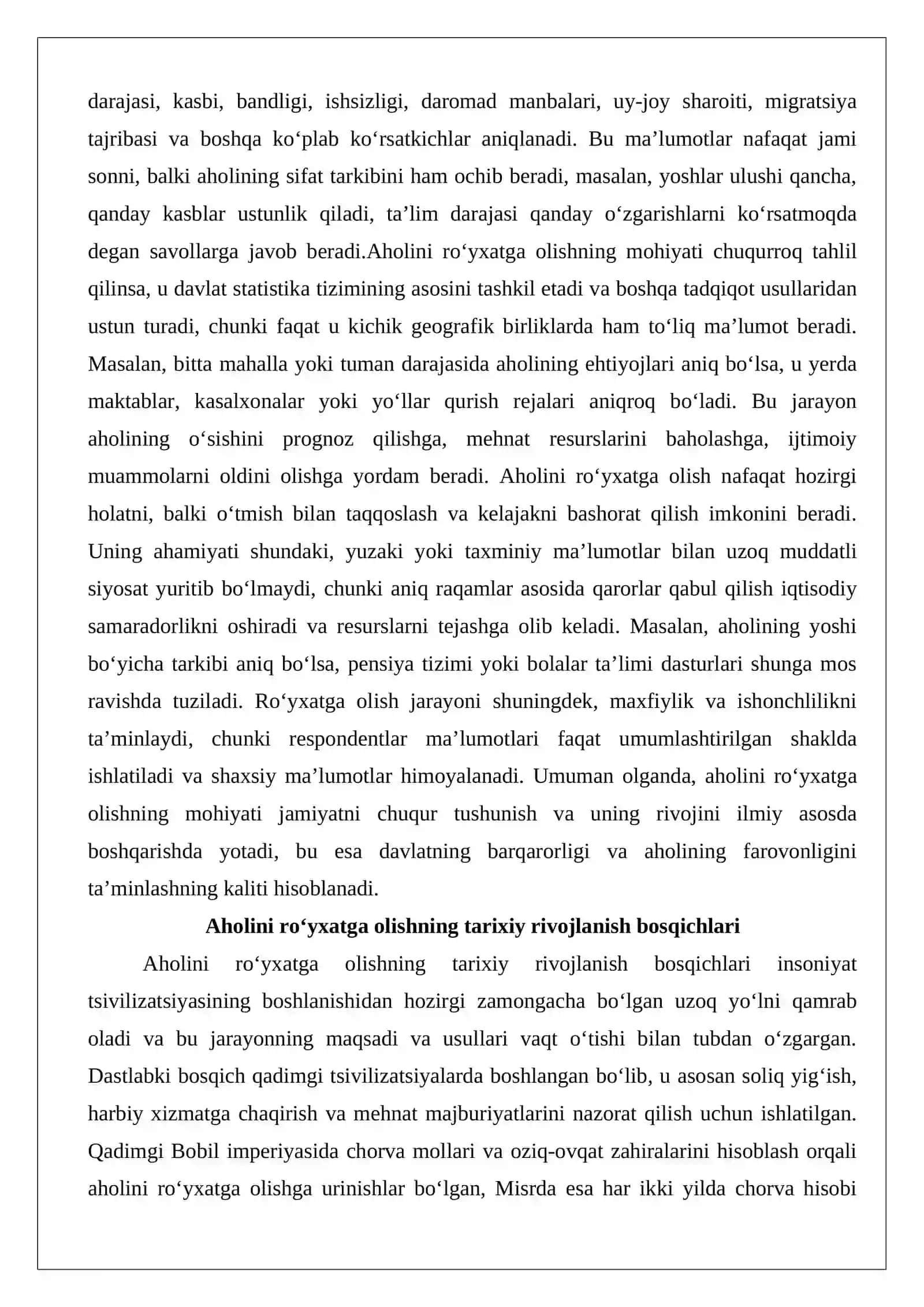 Aholini ro‘yhatga olish va aholi turmush darajasini o‘rganish 4