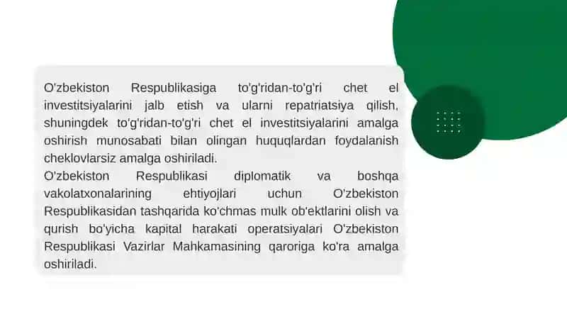 Kapital harakat ibilan bog‘liq valyuta operatsiyalari 4