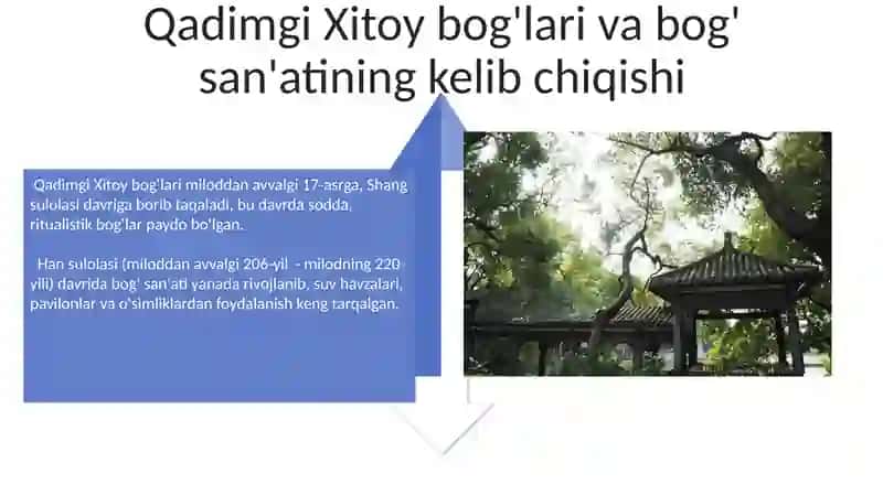Qadimgi Xitoy bog‘ park san'ati 4