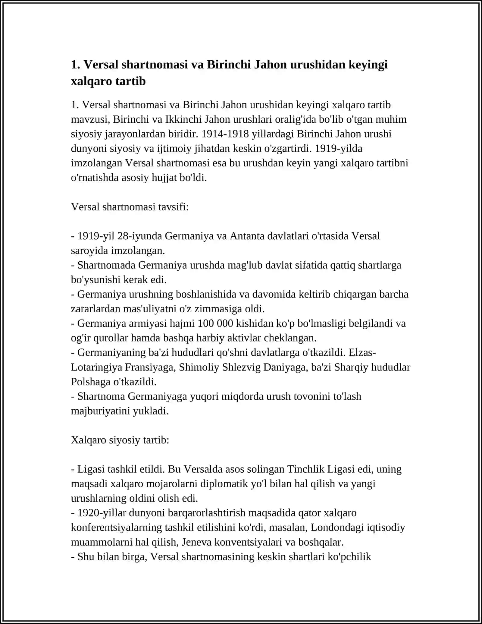 JAHON URUSHLARI ORALIGʻIDAGI SIYOSIY HAYOT 4