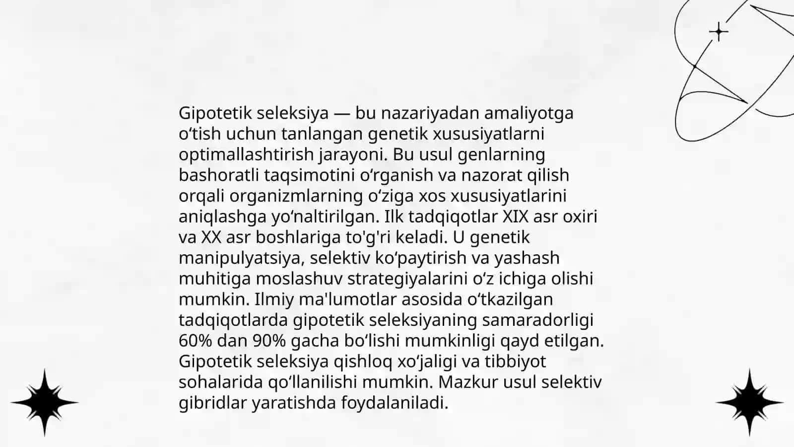 Sintetik seleksiya turlari 4