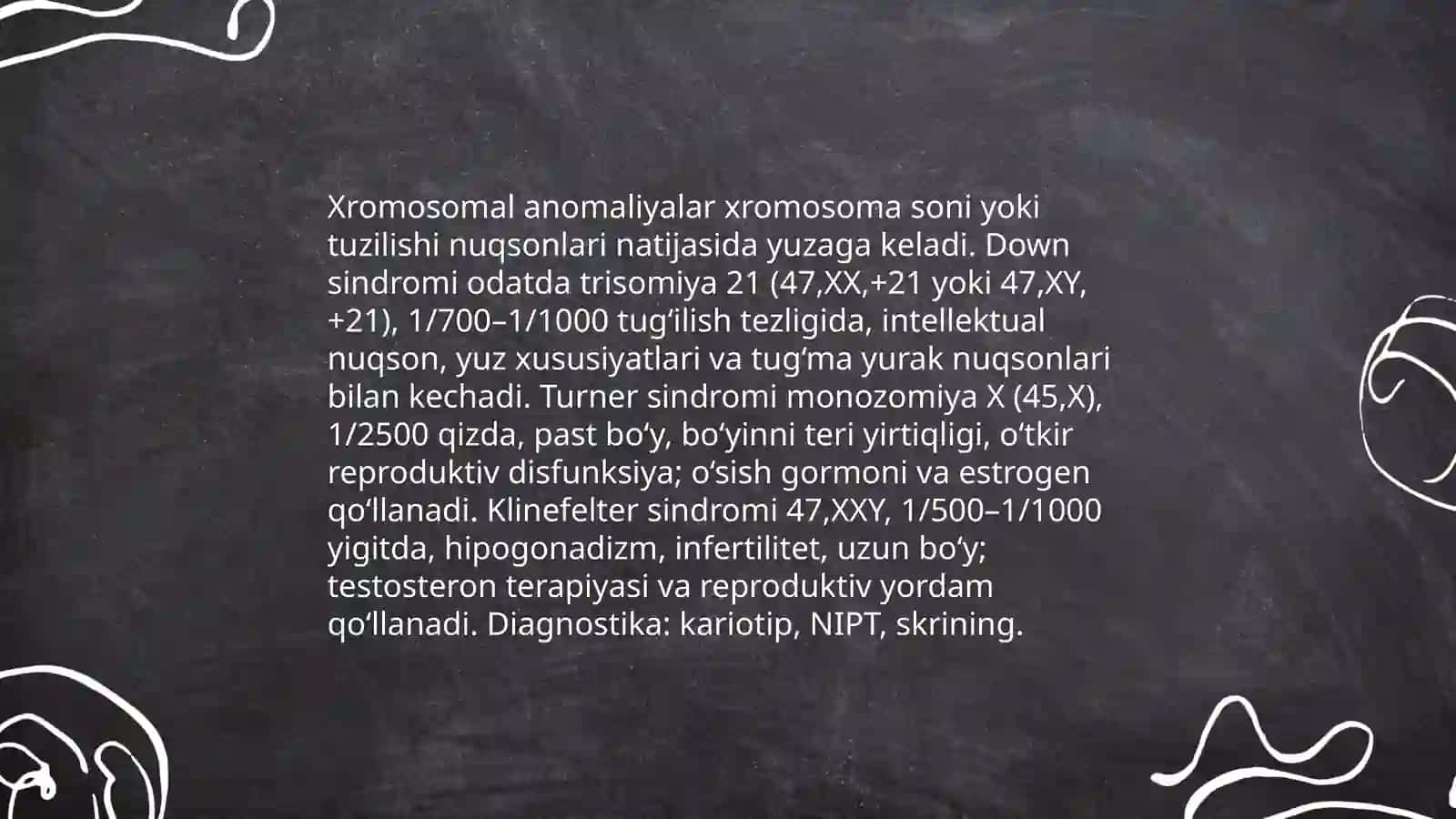 Tug'ma nuqsonlar irsiy kasalliklar 4
